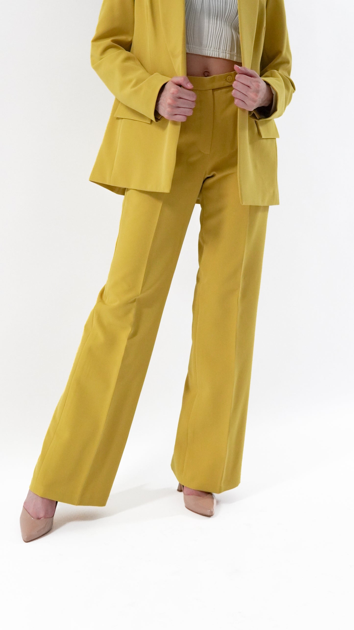 Tailored Blazer &  Wide Leg Pants Set