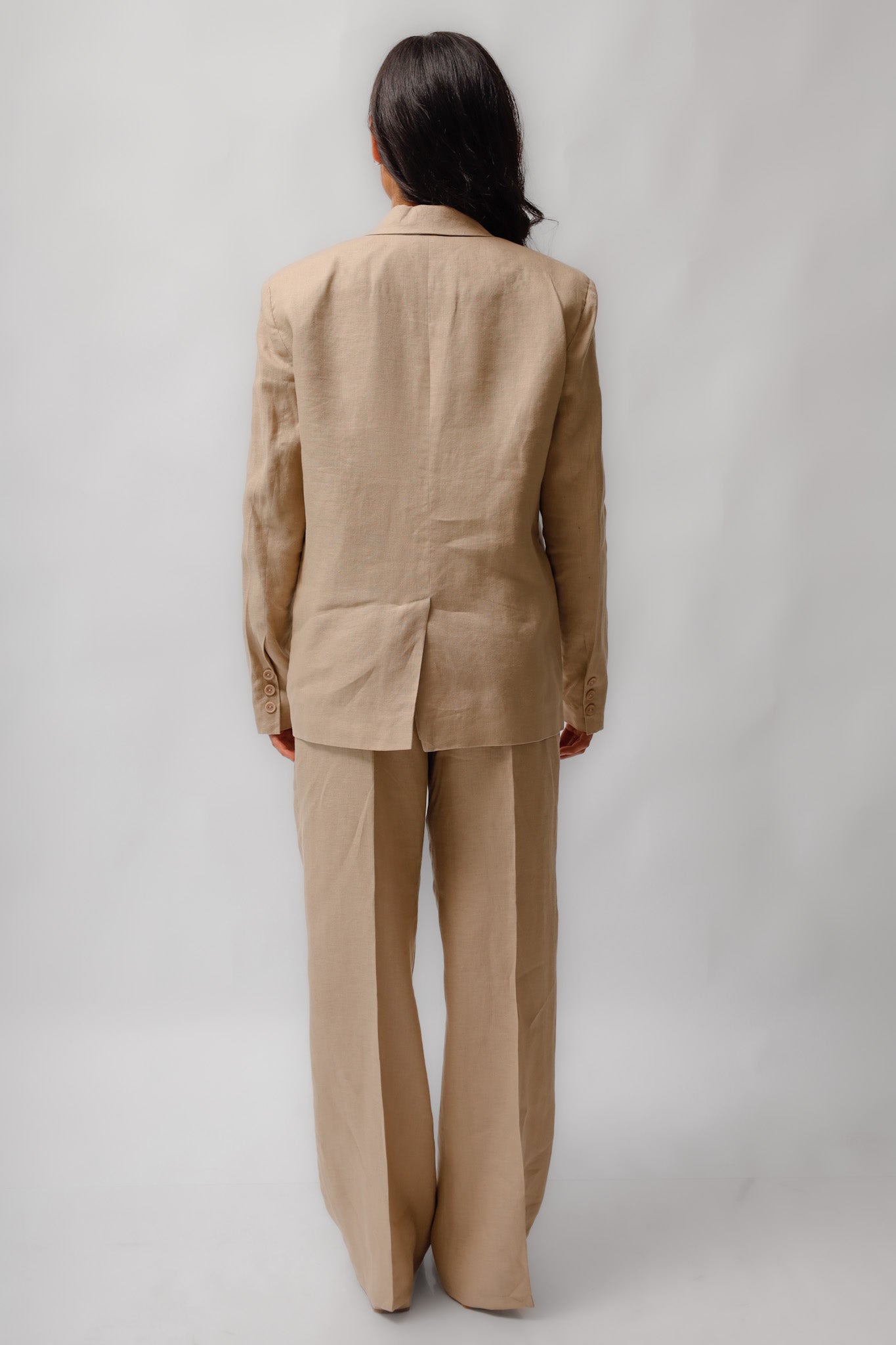 Oversized Linen Blazer Set